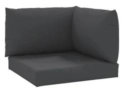 Discount Clicnbuy Cojines para palés 3 unidades tela Oxford Negro