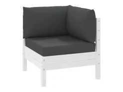 Discount Clicnbuy Cojines para palés 3 unidades tela Oxford Negro
