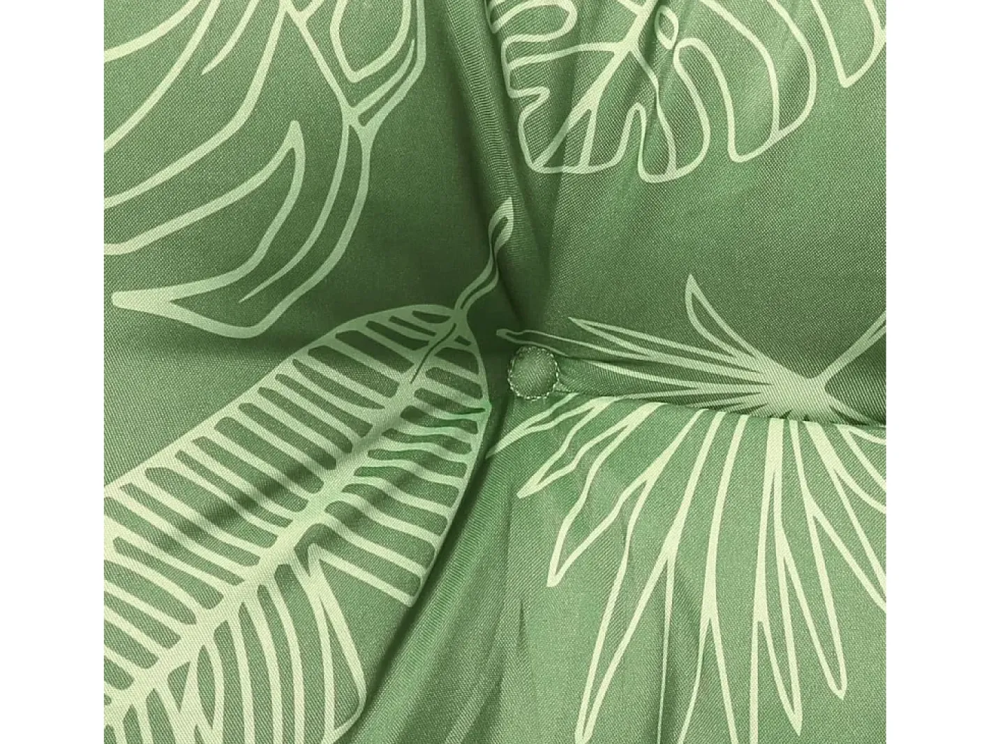 Clicnbuy Cojines para silla 4 unidades tela estampado de hojas 50x50x7 cm Verde Clearance