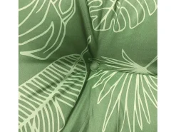 Clicnbuy Ropa De Casa-Cojines para silla 2 unidades tela estampado de hojas 50x50x7 cm Verde