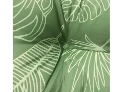 Clicnbuy Cojines para silla 6 unidades tela estampado de hojas 50x50x7 cm Verde Sale