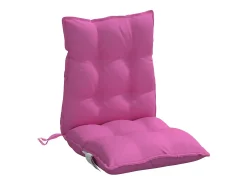 Clicnbuy Cojines para silla con respaldo bajo 6 unidades tela Oxford Rosa New