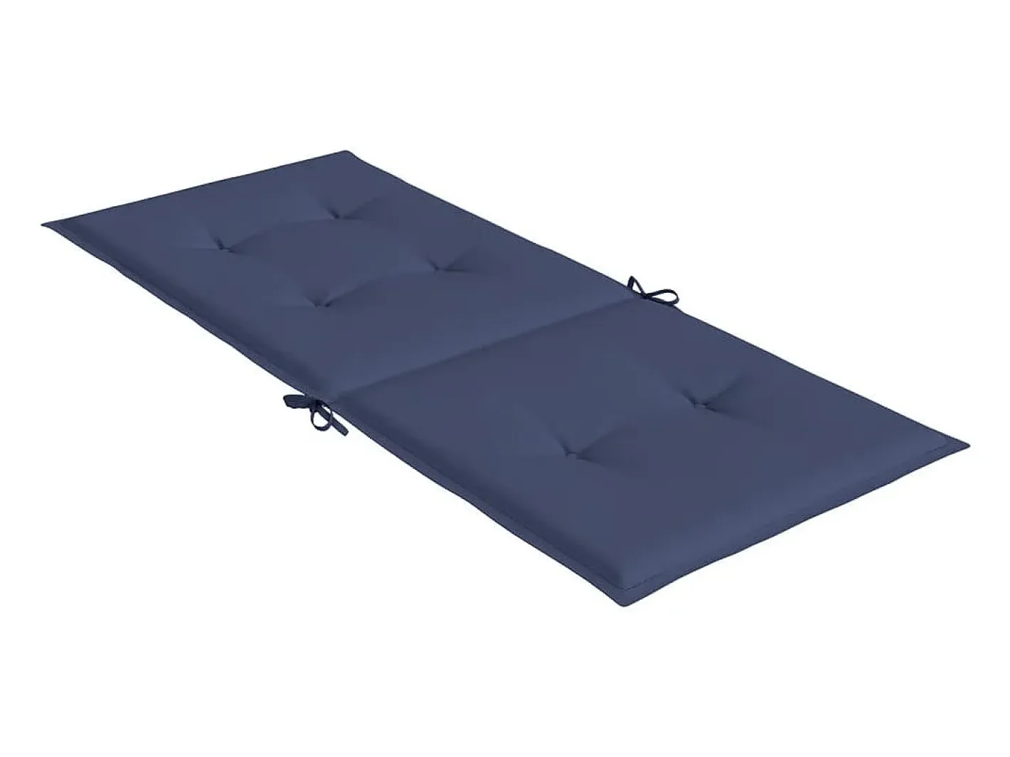 Clicnbuy Cojines para silla con respaldo alto 4 unidades tela marino Azul