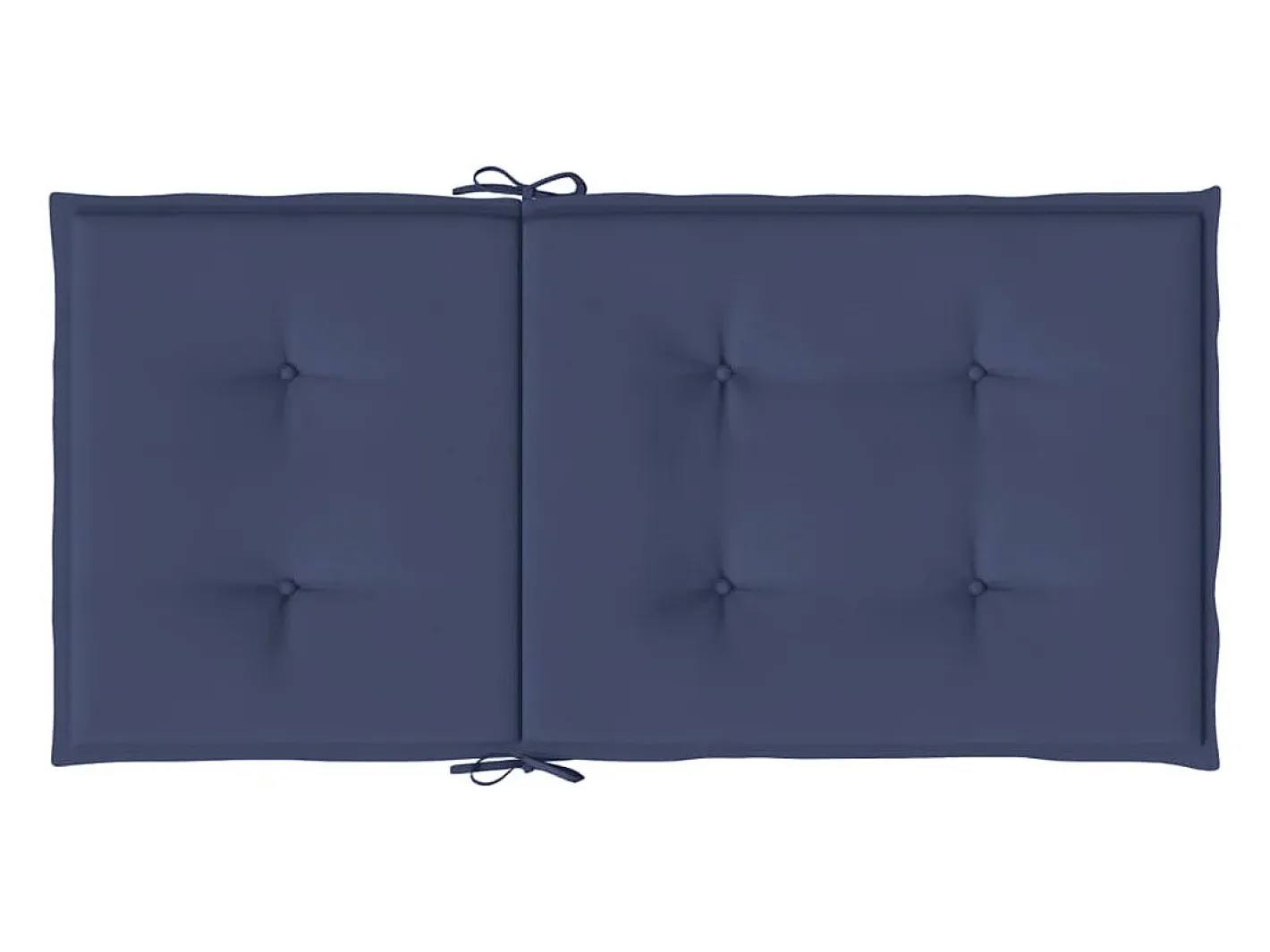 Clicnbuy Cojines para silla con respaldo bajo 6 unidades tela marino Azul Hot