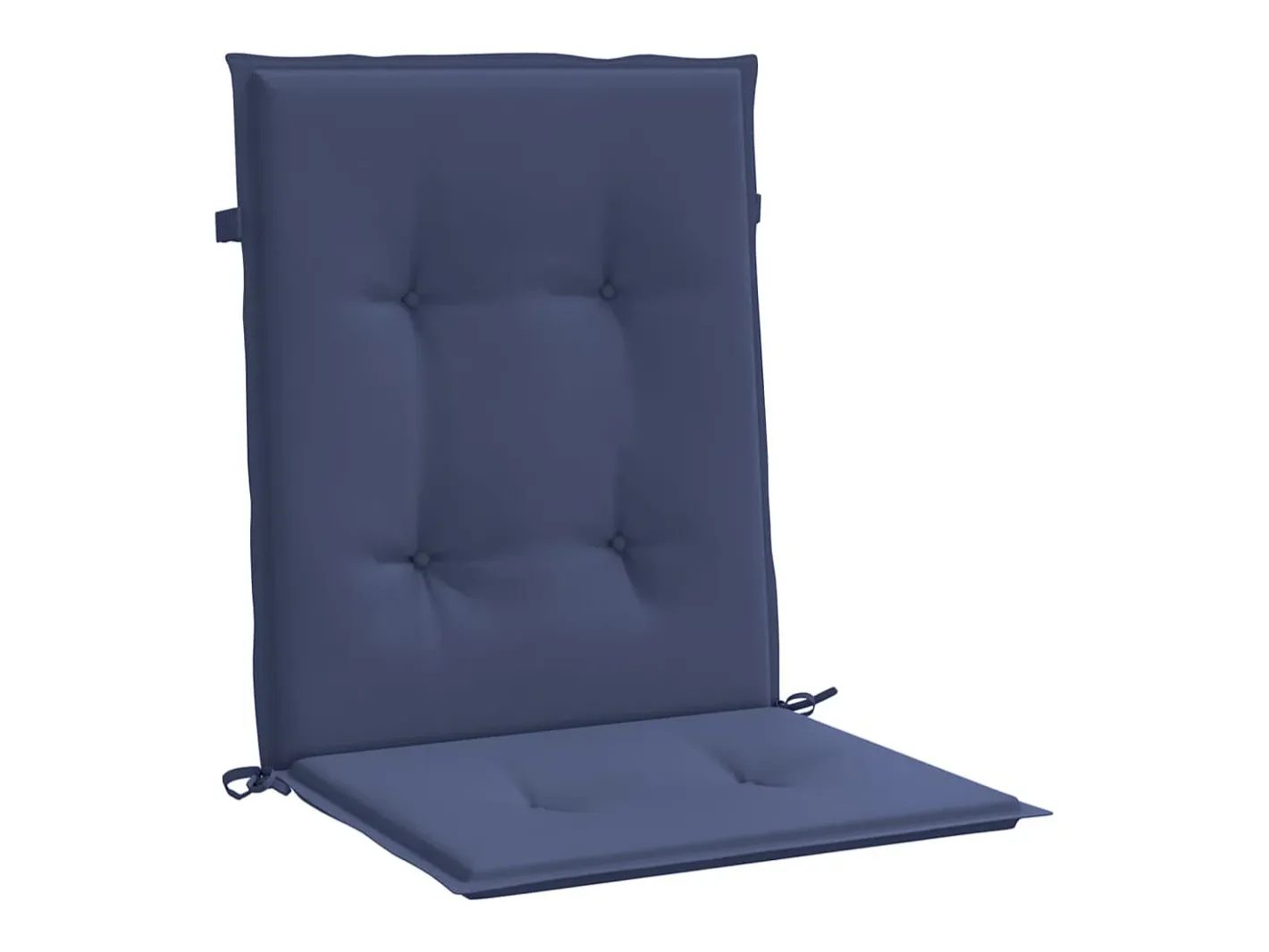 Clicnbuy Cojines para silla con respaldo bajo 6 unidades tela marino Azul Hot