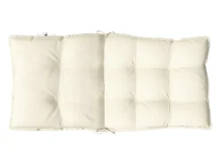 New Clicnbuy Cojines para silla con respaldo bajo 2 unidades tela Oxford Crema