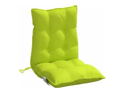 New Clicnbuy Cojines para silla respaldo bajo 6 unidades tela Oxford brillo Verde