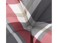 Online Clicnbuy Cojines para silla respaldo bajo 6 unidades tela Oxford cuadros rojo Multicolor