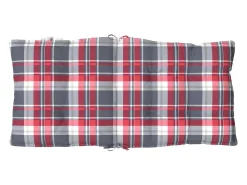 Online Clicnbuy Cojines para silla respaldo bajo 6 unidades tela Oxford cuadros rojo Multicolor