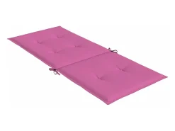 Clicnbuy Cojines para sillas con respaldo alto 4 unidades tela Rosa