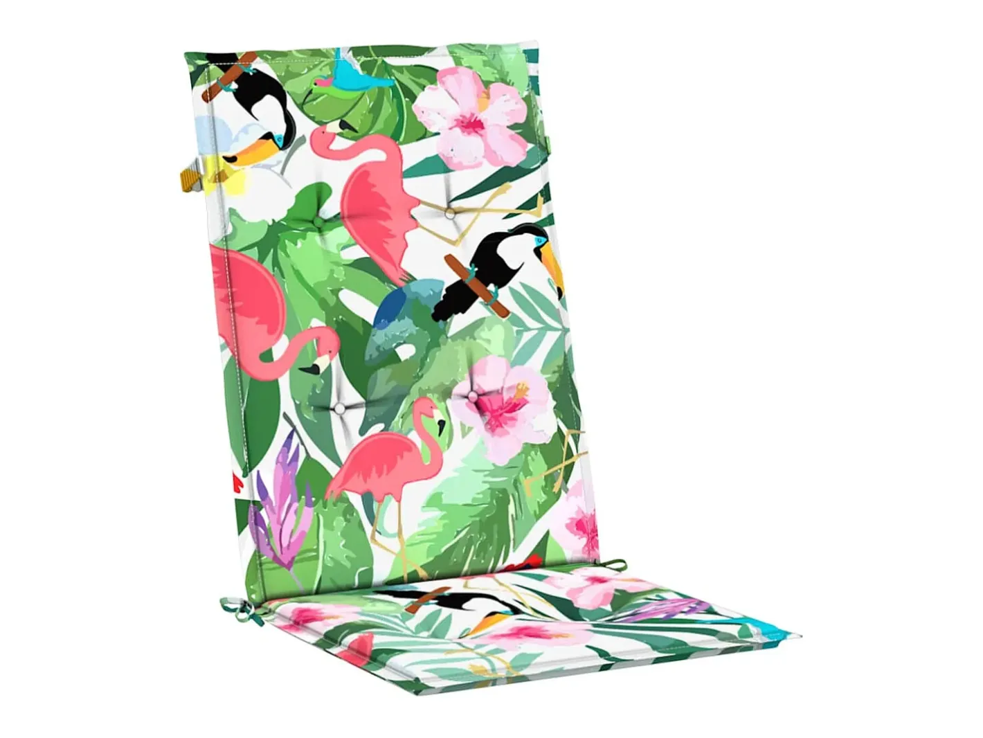 Online Clicnbuy Cojines para sillas con respaldo alto 4 unidades tela Multicolor