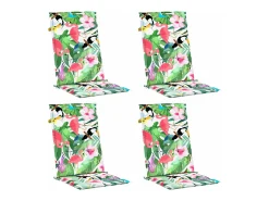 Online Clicnbuy Cojines para sillas con respaldo alto 4 unidades tela Multicolor
