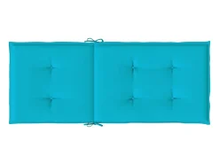 Clicnbuy Cojines para sillas con respaldo alto 2 unidades tela turquesa Azul turquesa Hot
