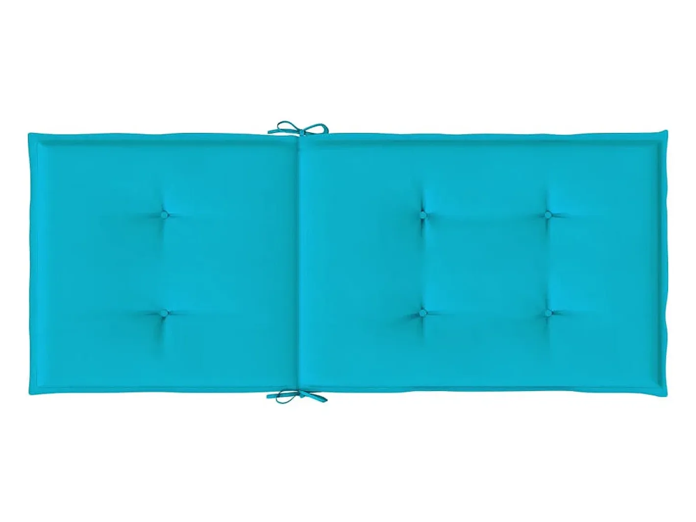 Clicnbuy Cojines para sillas con respaldo alto 2 unidades tela turquesa Azul turquesa Hot