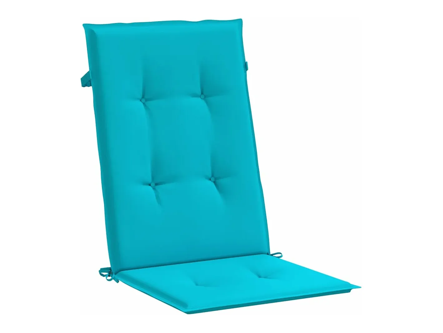 Clicnbuy Cojines para sillas con respaldo alto 2 unidades tela turquesa Azul turquesa Hot