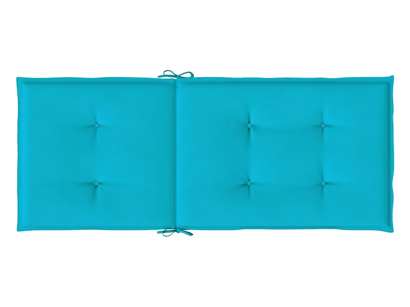Online Clicnbuy Cojines para sillas con respaldo alto 6 unidades tela turquesa Azul turquesa
