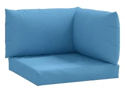 Ropa De Casa-Cojines para sofá de palets 3 uds tela melange ES126602 Azul