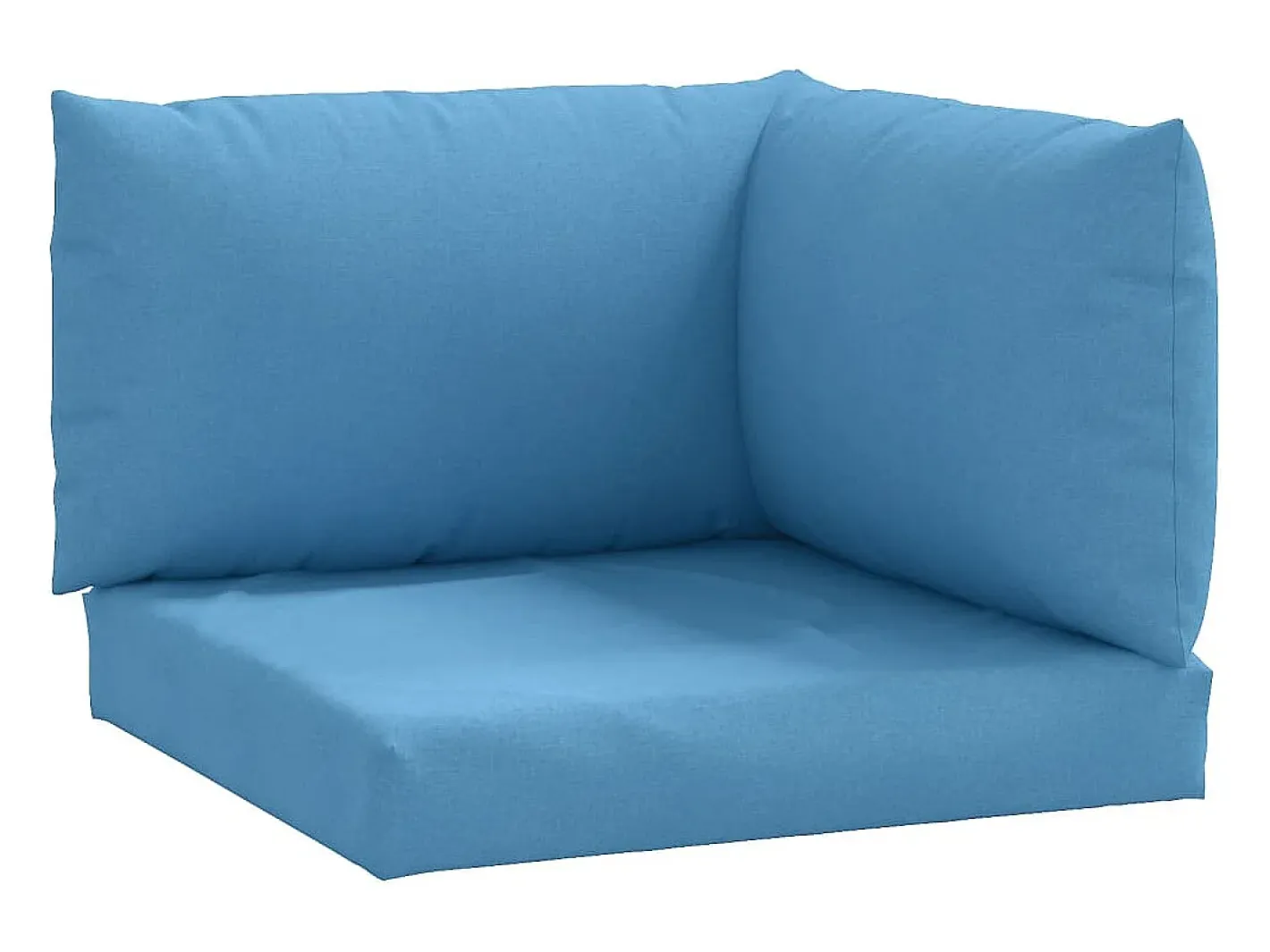 Hot Clicnbuy Cojines para sofá de palets 3 unidades tela melange Azul