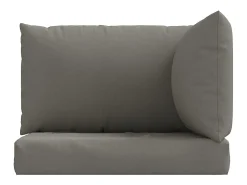 Clicnbuy Cojines para sofá de palets 3 unidades tela oscuro melange Gris Sale