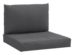 Sale Clicnbuy Cojines para sofá de palets 2 unidades tela melange Gris antracita