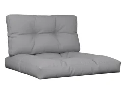 Cojines para sofá de palets 2 unidades tela ES640549 Gris Clearance