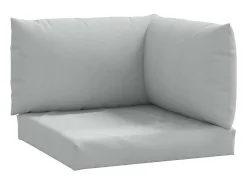 Clicnbuy Cojines para sofá de palets 3 unidades tela claro melange Gris Best