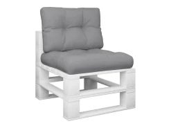 Ropa De Casa-Cojines para sofá de palets 2 unidades tela ES659956 Gris