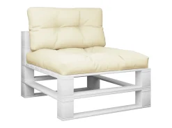 Ropa De Casa-Cojines para sofá de palets 2 unidades tela ES511416 Crema