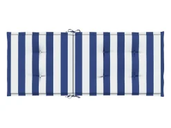 Clicnbuy Cojines para sofá de palés 4 unidades tela azul y blanco a rayas Multicolor Clearance