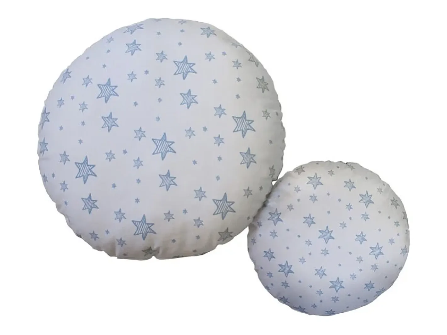 Hot Cojines set de 2 algodón 30x30/50x50cm Azul