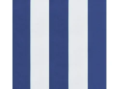 Online Clicnbuy Cojines silla de respaldo bajo 2 unidades tela a rayas azul y blanco Multicolor