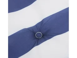 Discount Clicnbuy Cojines silla de respaldo bajo 6 unidades tela a rayas azul y blanco Multicolor
