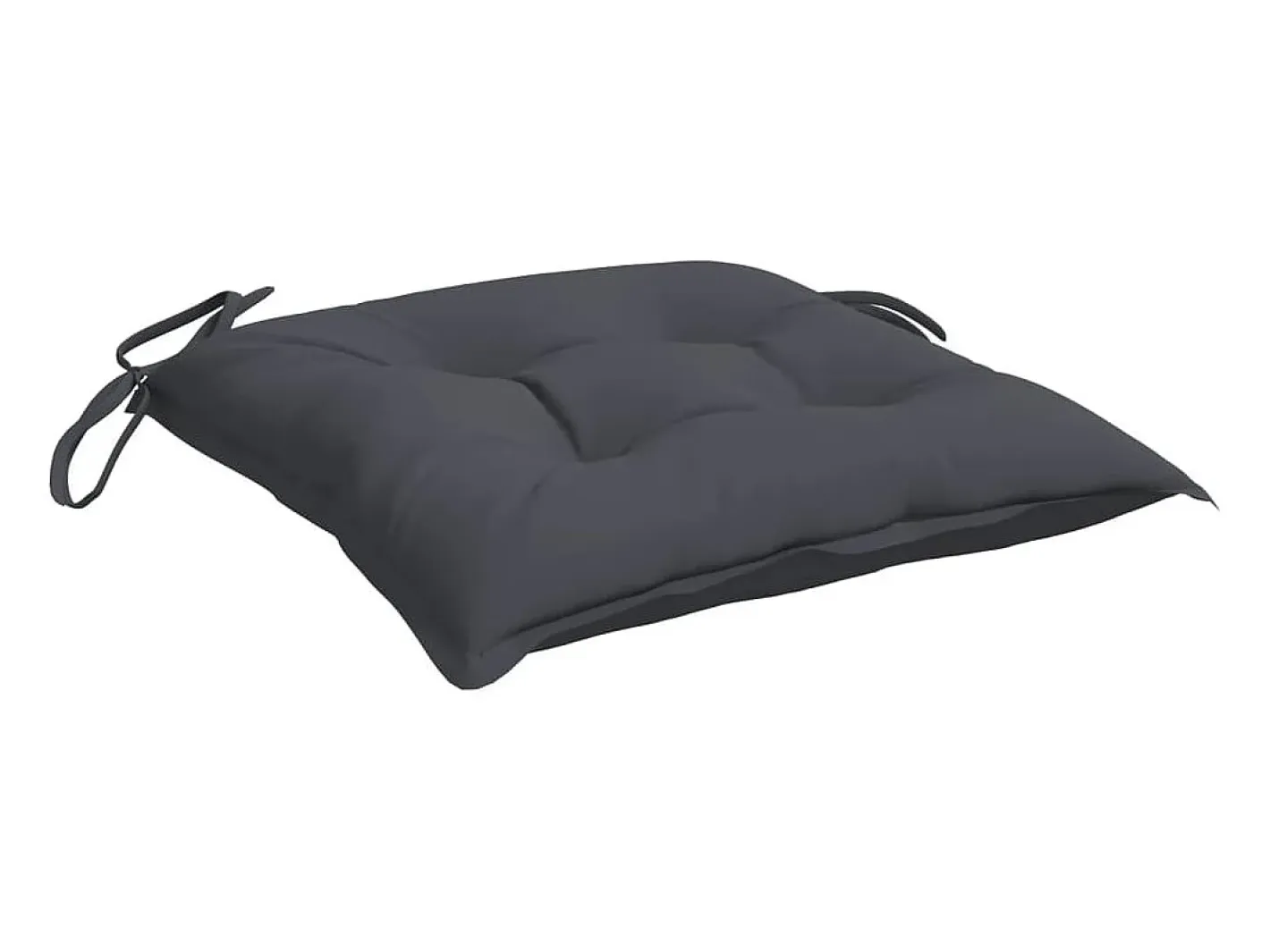 Clearance Clicnbuy Cojines sillas de jardín 6 unidades tela Oxford antracita 40x40x7 cm Gris antracita