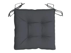 Clicnbuy Ropa De Casa-Cojines sillas de jardín 6 unidades tela Oxford antracita 50x50x7 cm Gris antracita