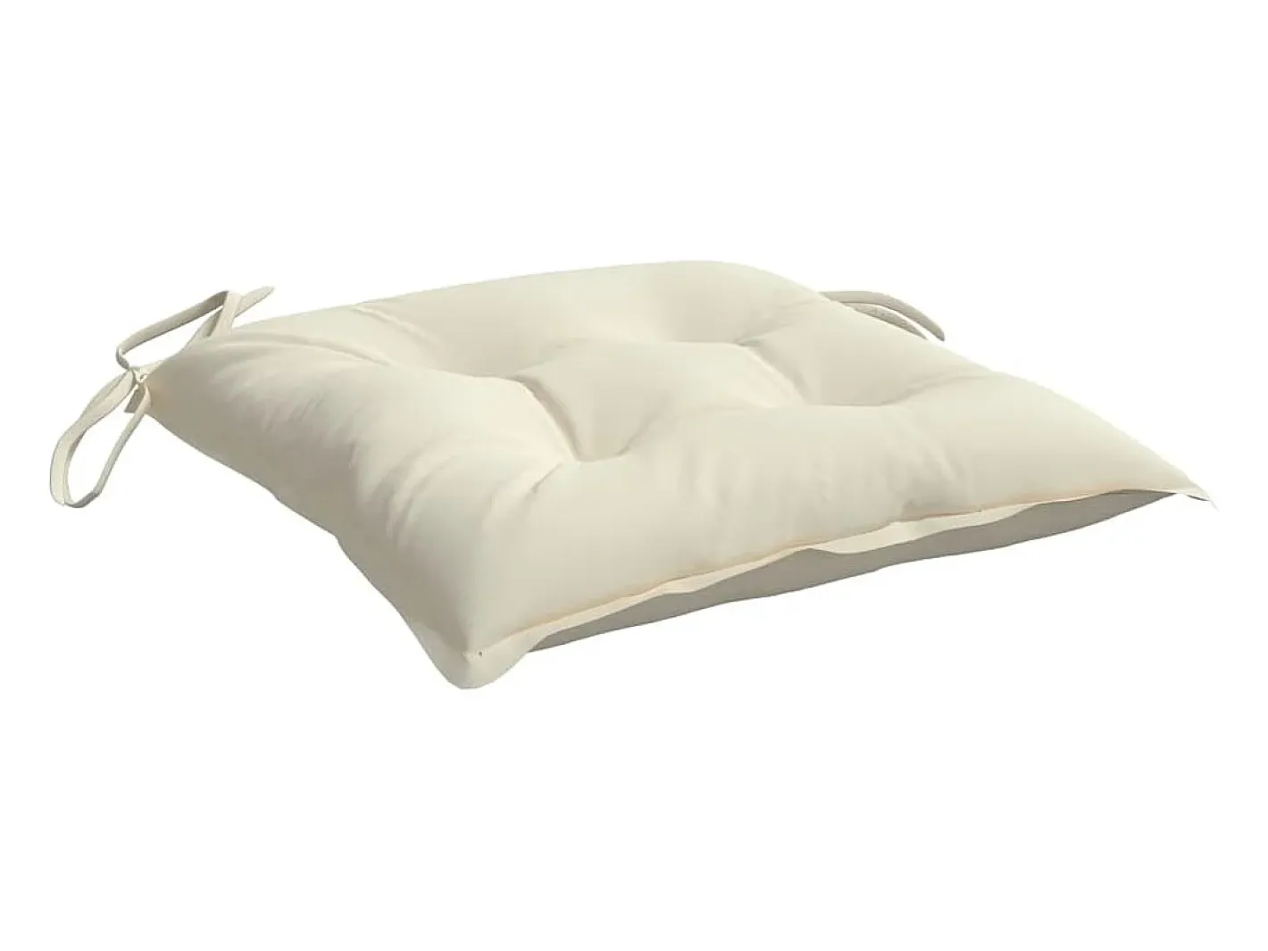 Clicnbuy Cojines sillas de jardín 6 unidades tela Oxford 40x40x7 cm Crema Sale