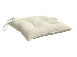 Clicnbuy Ropa De Casa-Cojines sillas de jardín 6 unidades tela Oxford 50x50x7 cm Crema