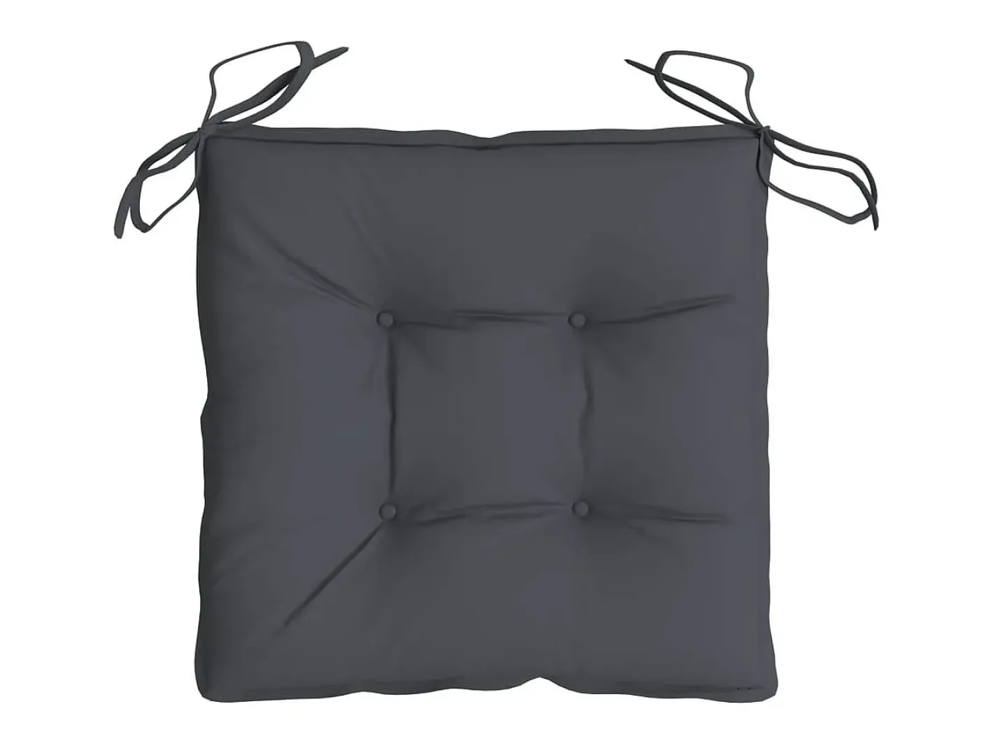 Clicnbuy Cojines sillas de jardín 2 unidades tela Oxford antracita 40x40x7 cm Gris antracita Online