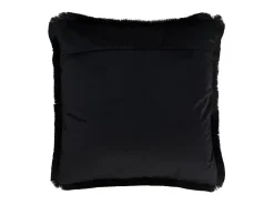 Best J-Line Cojín alpha cuadrado poliéster 43x42 cm Negro