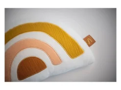 Clearance Sauthon Cojín arco iris de algodón 35x20cm Blanco