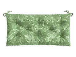Ropa De Casa-Cojín banco de jardín tela Oxford estampado hojas 100x50x7 cm ES569849 Verde