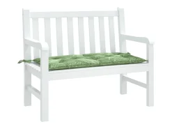 Ropa De Casa-Cojín banco de jardín tela Oxford estampado hojas 100x50x7 cm ES569849 Verde