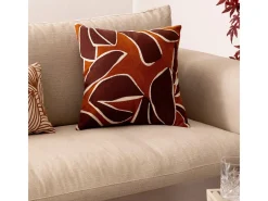 Atmosphera Cojín bordado diseño Marru00f3n New