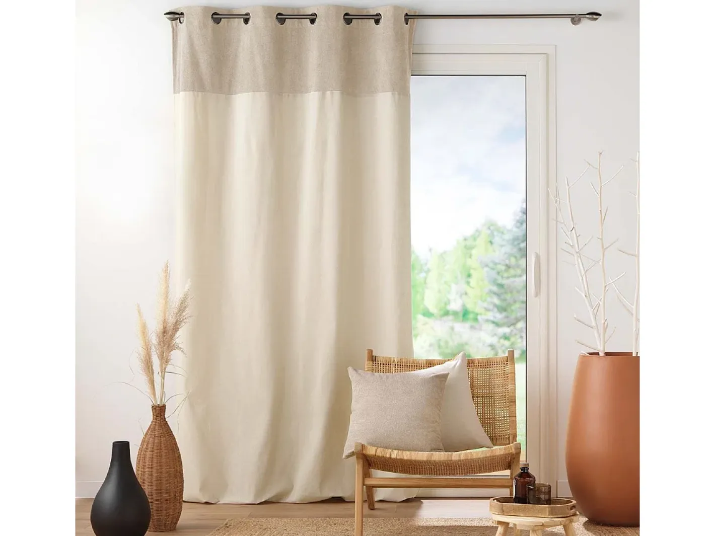 Douceur d'intérieur Ropa De Casa-Cojín con efecto de bucle Beige