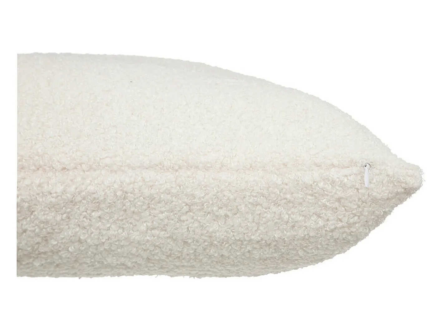 Atmosphera Ropa De Casa-Cojín cuadrado con textura de bucle Blanco