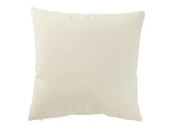 J-Line Cojín cuadrado de algodón 45x45x12 cm Beige