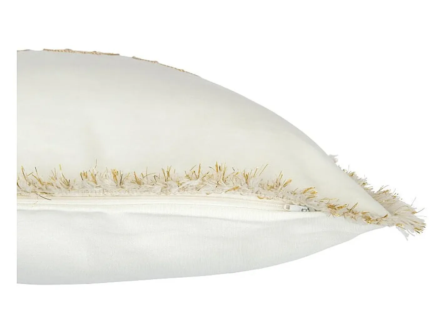 Sale J-Line Cojín cuadrado de tela blanca 45 x 45 x 3,75 cm Blanco