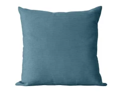 Ropa De Casa-Cojín cuadrado de terciopelo - 45x45 cm - DUNE - SACASA Azul