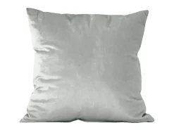Cojín cuadrado NAURU - 45x45 cm en terciopelo - SACASA Gris Sale