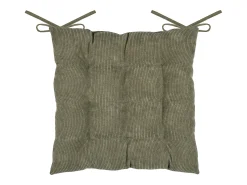 Ropa De Casa-Cojín cuadrado para silla en pana 38 x 38 cm Verde
