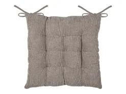 Best Cojín cuadrado para silla en pana 38 x 38 cm Marru00f3n